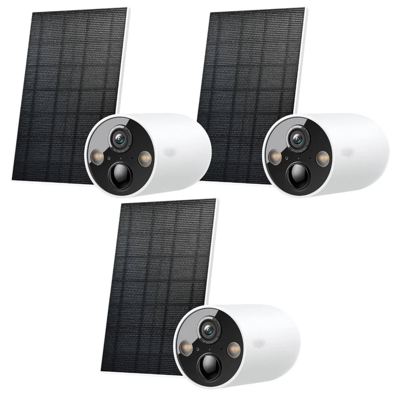 Câmera SolarGuard [Sem Fio Bateria Solar WiFi Resolução 2K 4MP]