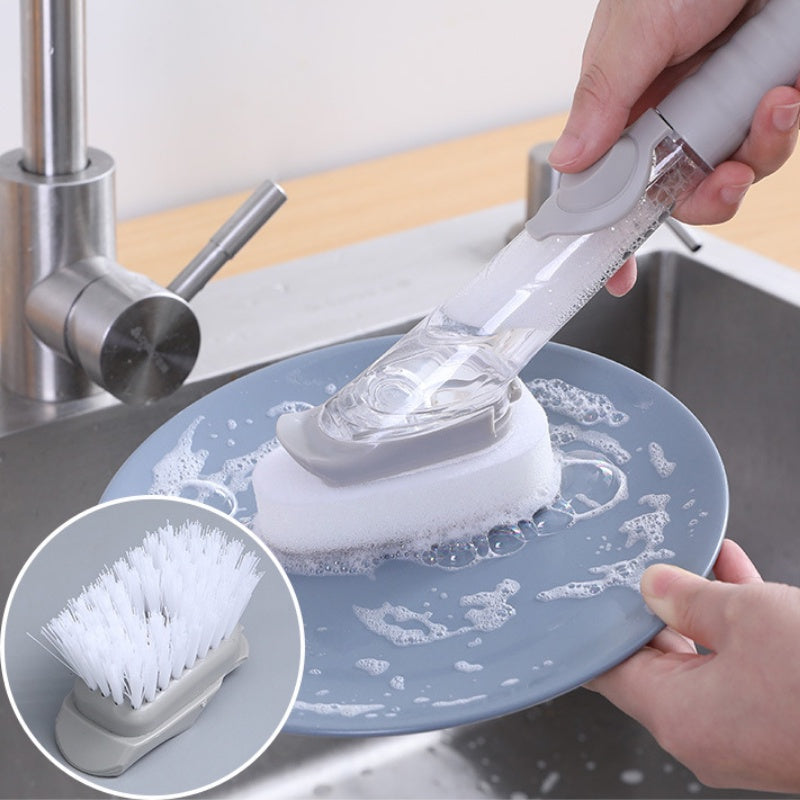 SUPERCLEAN® 03 EM 01 - ESCOVA + DISPENSER + RASPADOR PARA LIMPEZA FORTE E FACILIDADE EM SUA ROTINA